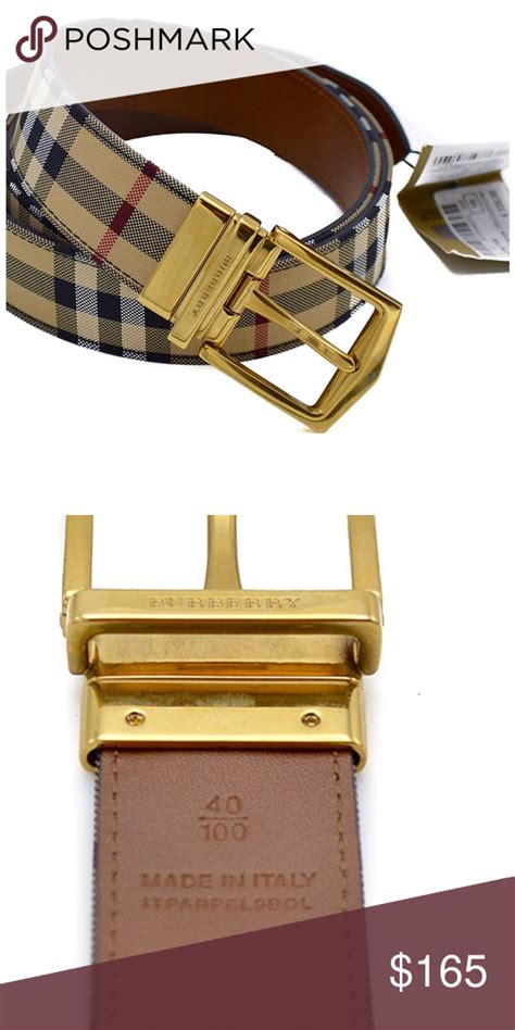 authentic Burberry reversible belt girls